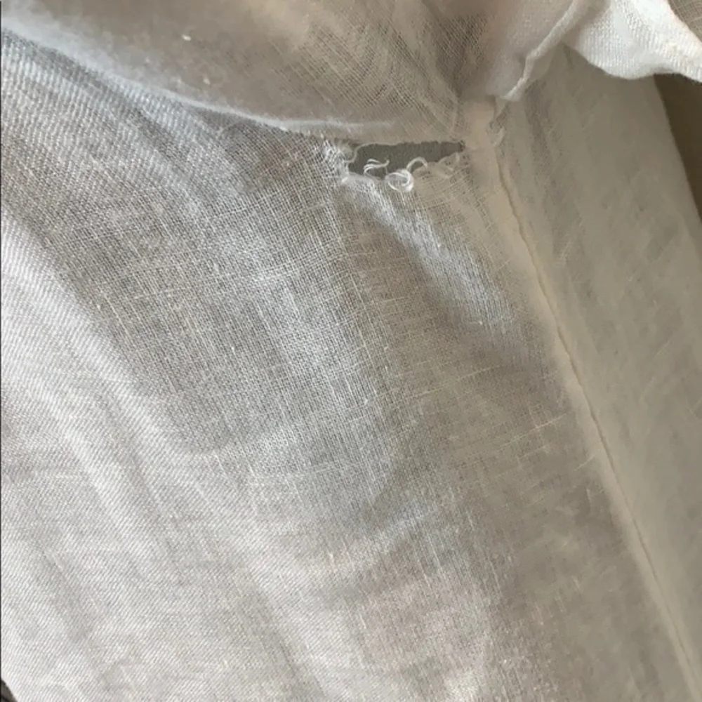 Cynthia Rowley Strapless White Linen Dress